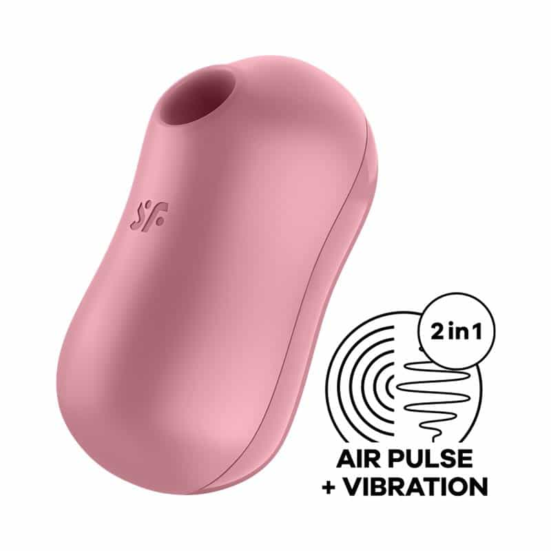 1 cotton candy succionador de clitoris y vibrador light red
