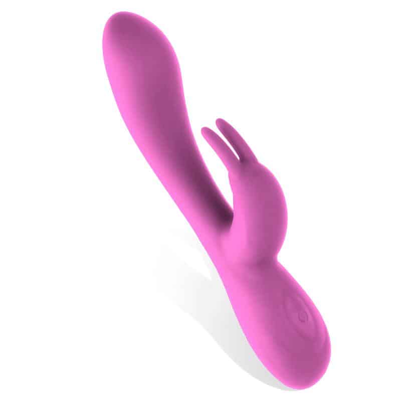 2 mauve vibrador unibody silicona liquida usb rosa