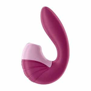2 supernova succionador de clitoris y vibrador super flexible usb berry
