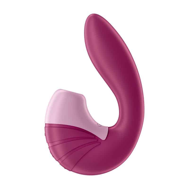 2 supernova succionador de clitoris y vibrador super flexible usb berry