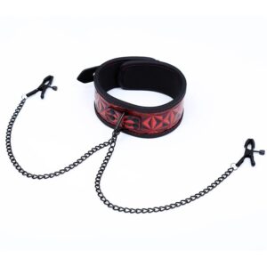 3 collar con pinzas para los pezones diamond cuerpo vegano
