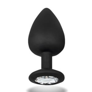 3 sparkly plug anal con joya silicona talla l 95 cm x 45 cm