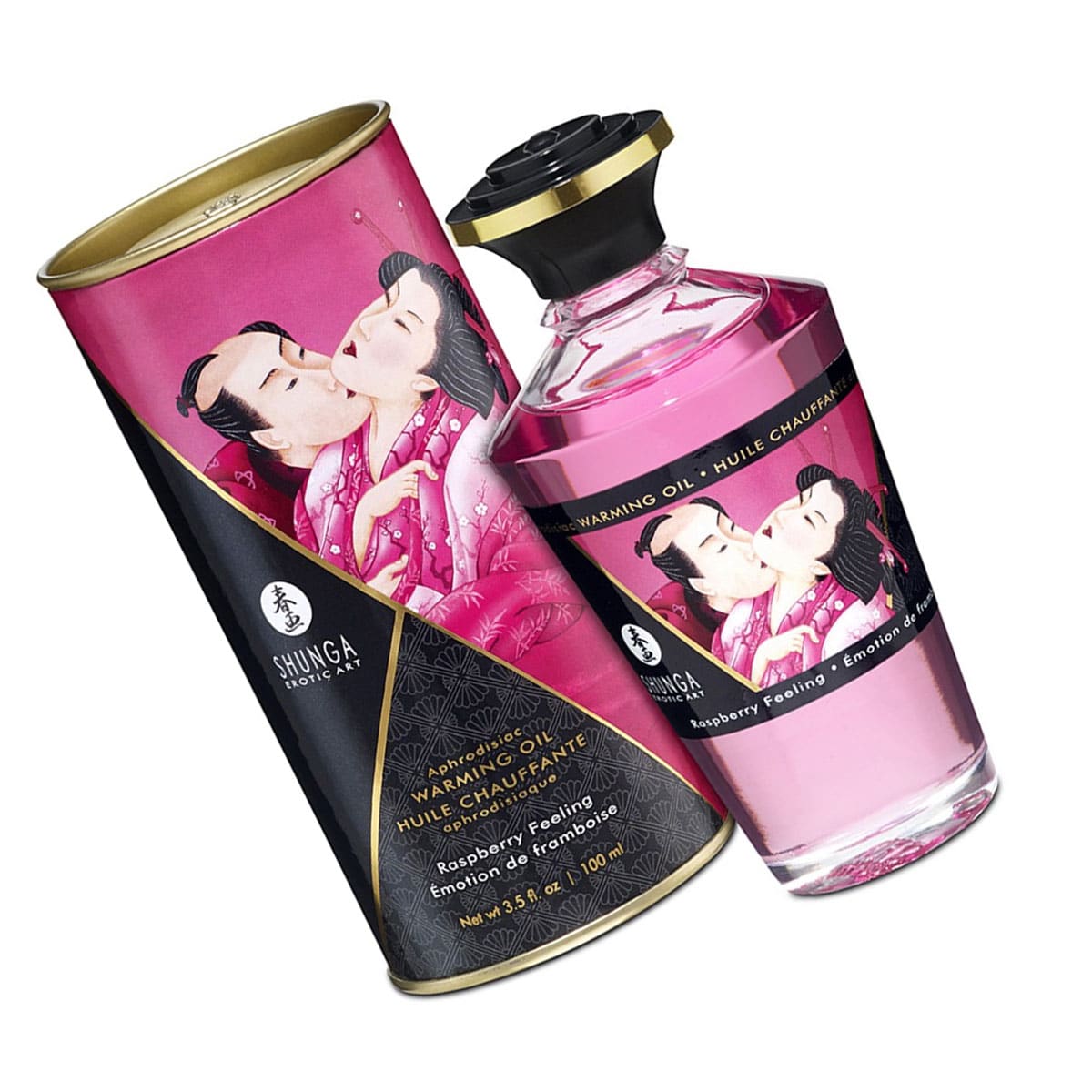 Aceite de Masaje Besable Efecto Calor Sabor Frambuesa. Shunga 1 esenciales ACEITES 15