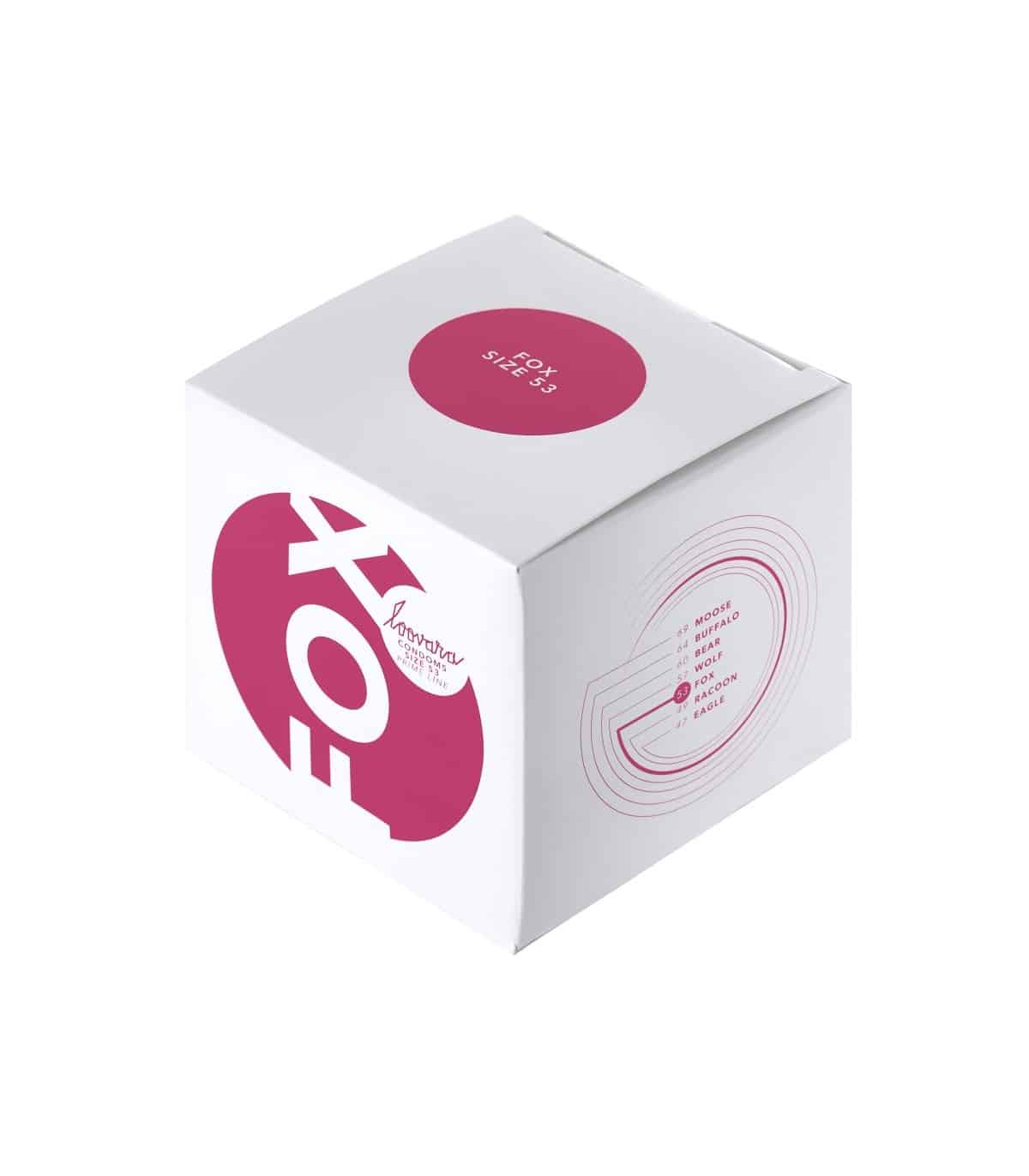 preservativos veganos fox 53 mm 12 uds