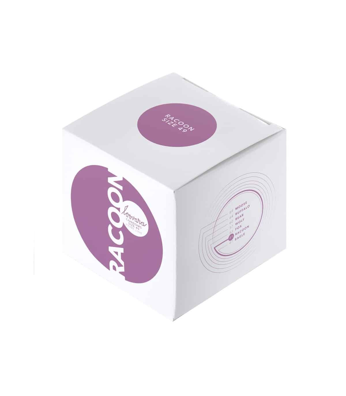 preservativos veganos racoon 49 mm 12 uds 1
