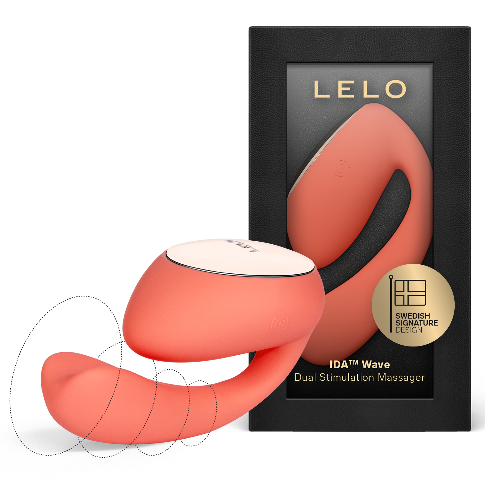 LELO AMAZON main image IDA Wave Coral Red