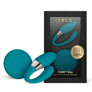 LELO TIANI™ DUO Ocean Blue, vibrador para parejas con dos motores y mando a distancia SenseMotion™