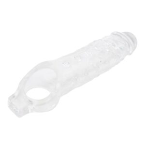 2 funda para el pene con sujecion para testiculos mighty transparente