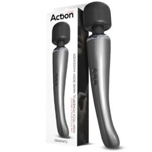 1 graphity wand masajeador high tech super potente inalambrico usb color grafito silicona