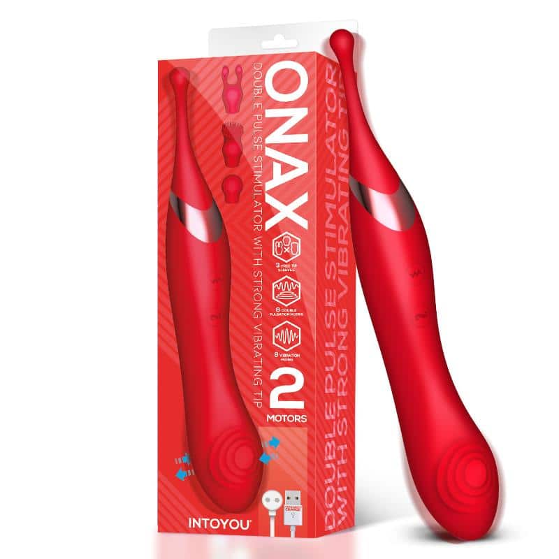 1 onax estimulador doble vibrador de punto y doble pulsacion usb