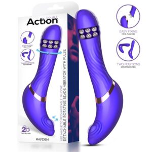 1 rayden vibrador con pulsacion y bolas internas desmontable dos posiciones