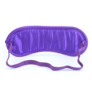 4 antifaz de saten purpura