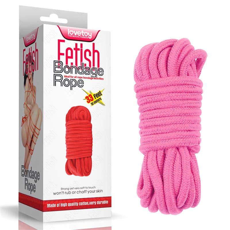 6 cuerda bondage suave rosa
