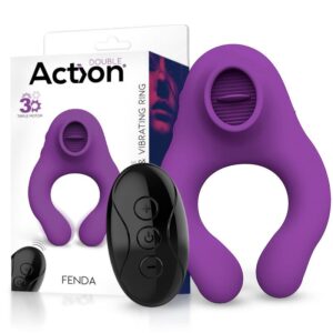 Cómo tener mejor sexo en vacaciones 47 Anillo Vibrador Con Lengua Estimulador Y Control Remoto 3 Motores Usb Magnético