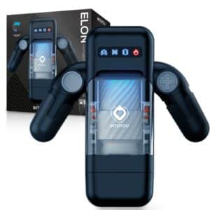 1 elon masturbador inteligente funcion up and down calor vibracion y soporte movil
