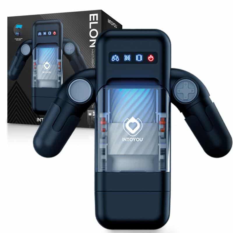 1 elon masturbador inteligente funcion up and down calor vibracion y soporte movil