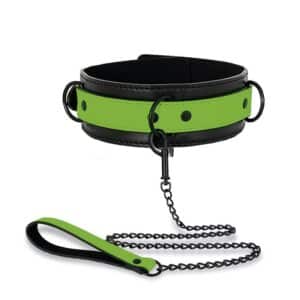 3 collar con correa que brilla en la oscuridad