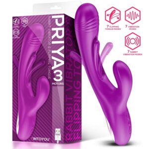 1 priya vibrador con lengua con movimiento flipping