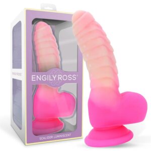 1 scalidor dildo unicorn brilla en la oscuridad silicona liquida 18 cm