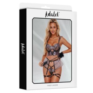Lencería Caroline Set con Liguero by ADALET LINGERIE