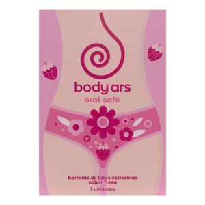 Cómo tener mejor sexo en vacaciones 51 Barreras de Látex Extrafinas Sabor Fresa ORAL SAFE by BODY ARS
